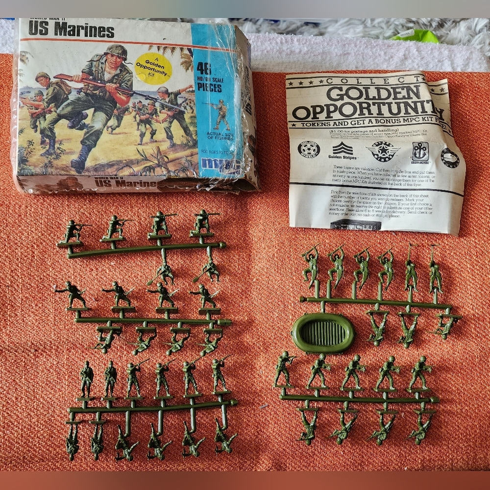 Vintage MPC US Marines World War II  Golden Opportunity Kit BENIFITS CHARITY